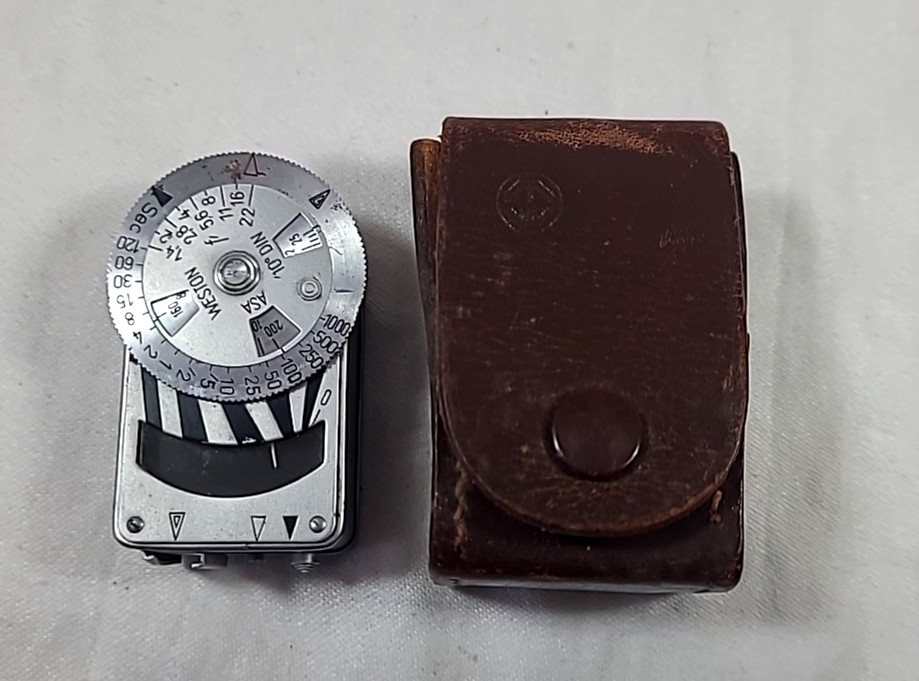 Vtg Weston Metraphot Light Meter and Case - untested