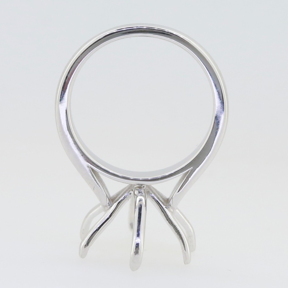 Sterling Silver Semi Mount Ring Setting Pear PE 18x11mm