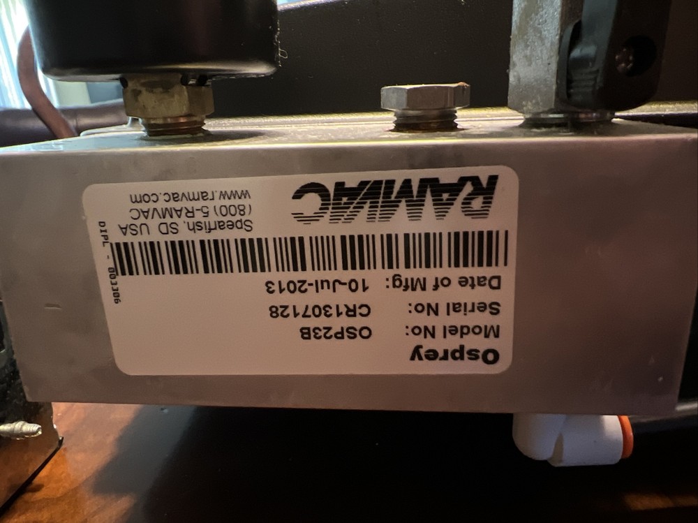 Ram vac Osprey 23B Main Control