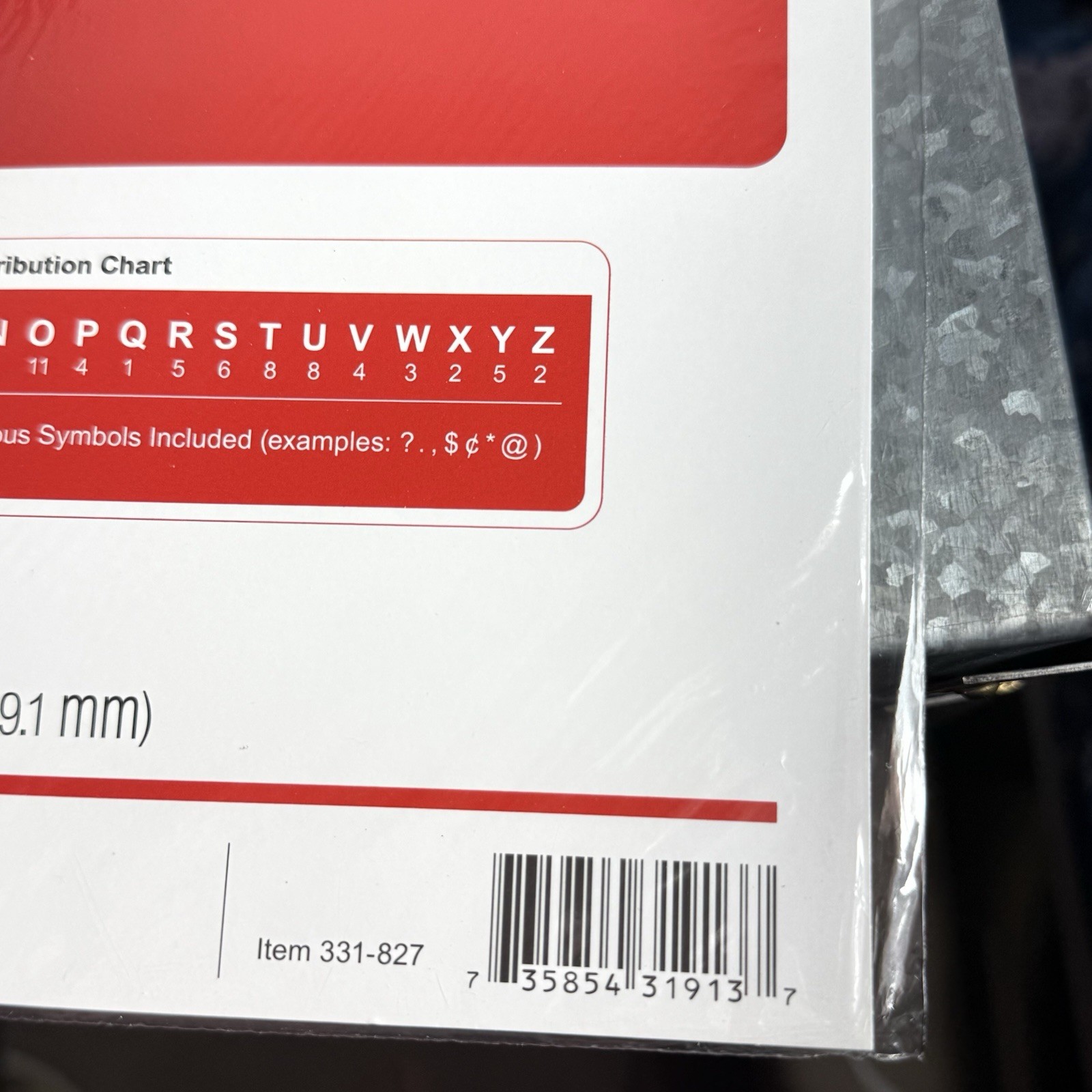 Lot of 4 Office Depot Adhesive Letters & Numbers, Symbols 3/4-Inch RED 72 PIECES