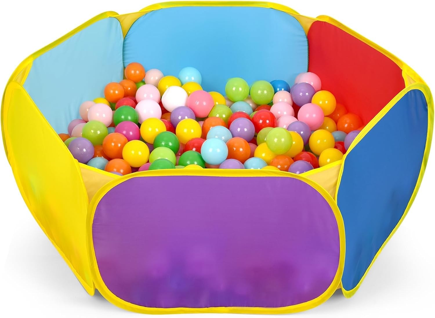 Creative Play Zone: Extra Large Multicolor Toddler Ball Pit with Storage Bag
