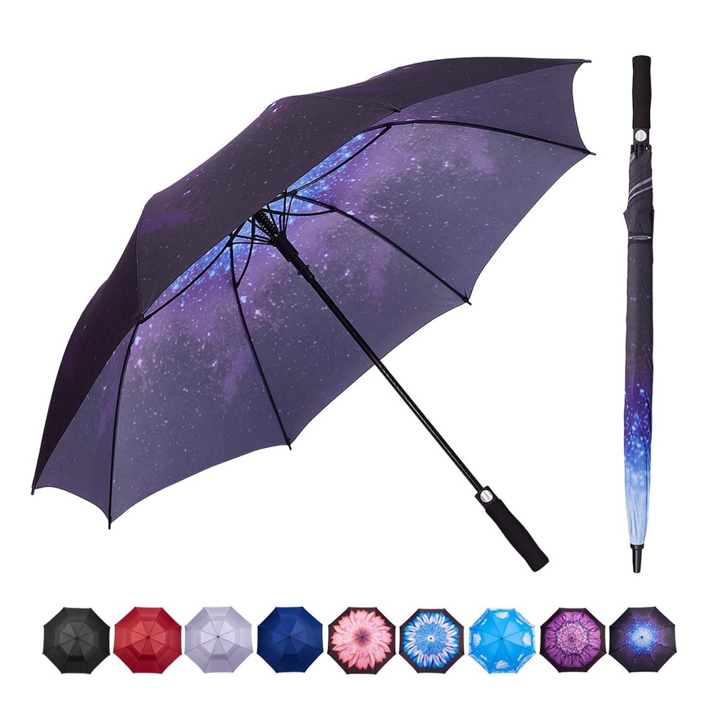 Goothdurs 62/68 Inches Golf Umbrella Automatic Open Windproof Waterproof Large