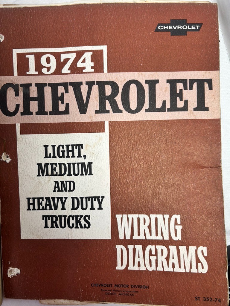 1974 Chevrolet Light Medium & Heavy Duty Trucks Wiring Diagrams & Service Manual