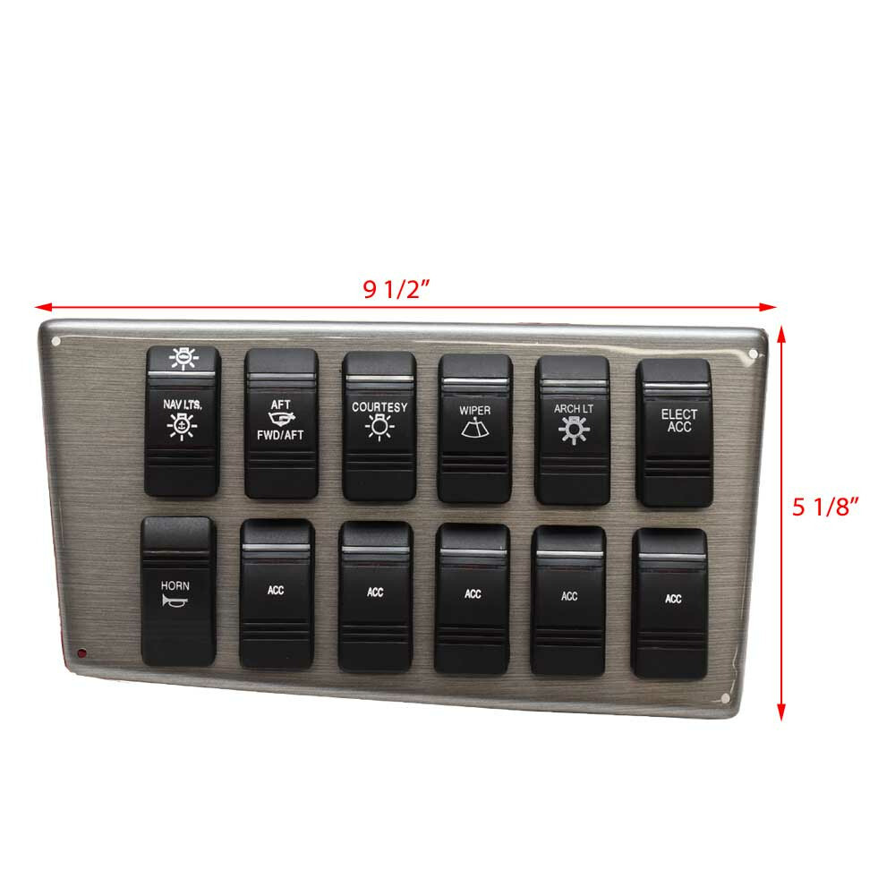 Larson Boat Rocker Switch Panel | 350 Cabrio Glossy Gray
