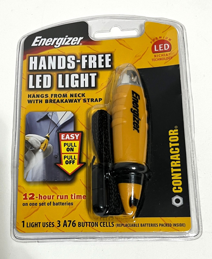 ENERGIZER Contractor Breakaway Neck Strap Hands-Free Led Light  SEALED