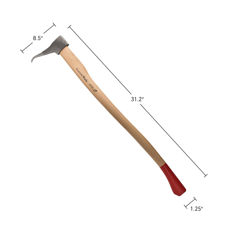 Pickaroon Logging Tool - 31.2” Log Grabber with Hickory Wood Handle - Hook