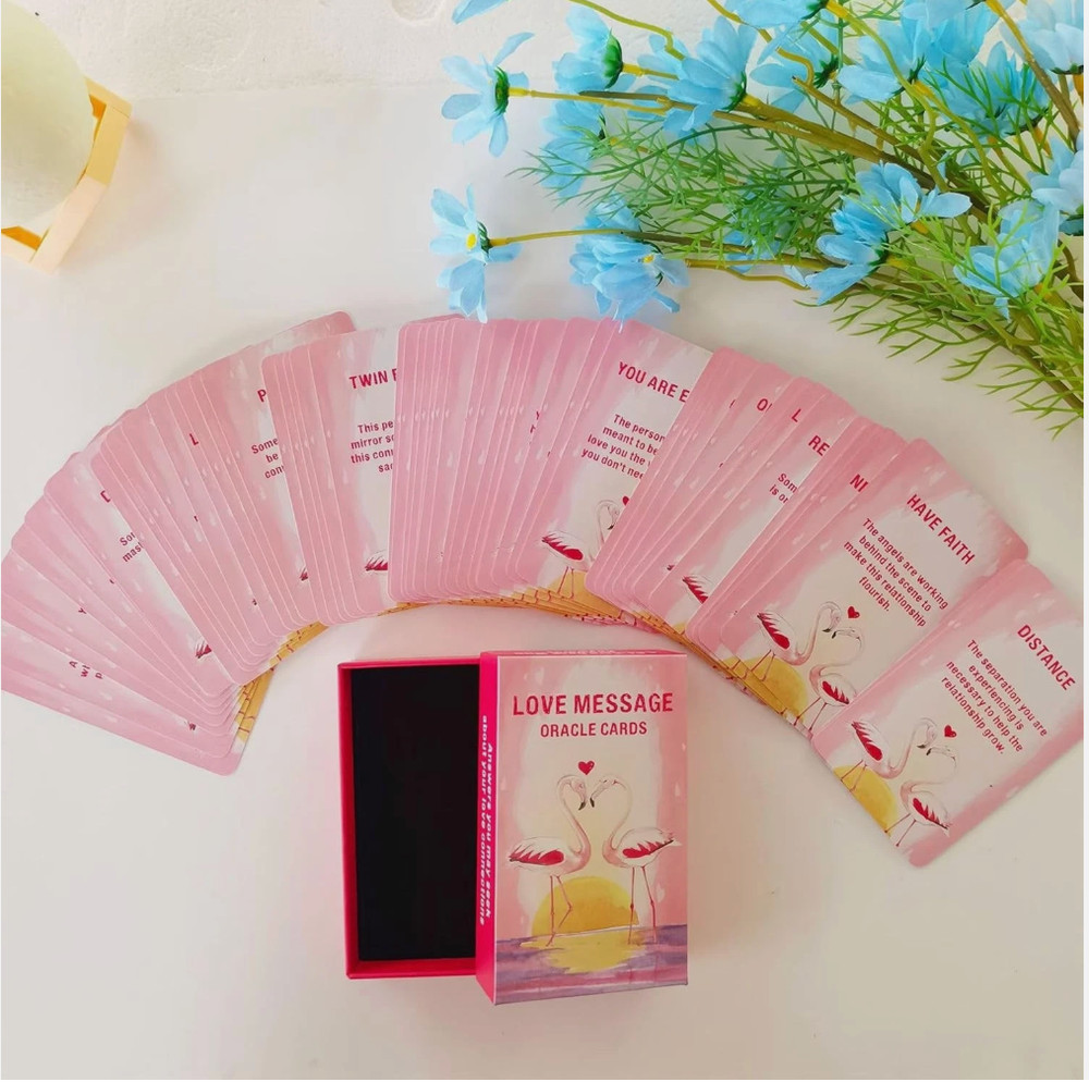 Love message oracle cards