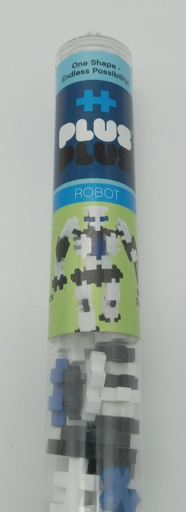 Plus Plus ++ tube puzzle robot, 70 pcs