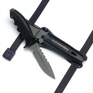 ATOMIC AQUATICS TITANIUM TI6 SCUBA DIVING KNIFE
