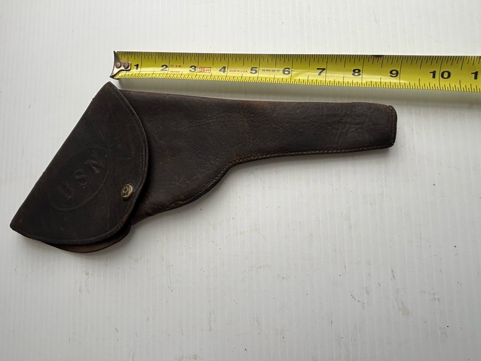 Rare Span Am USN embossed 38 revolver Holster