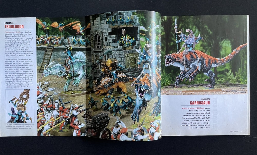Games Workshop Warhammer 40K White Dwarf Magazine LIZARDMEN Issue (August 2013)