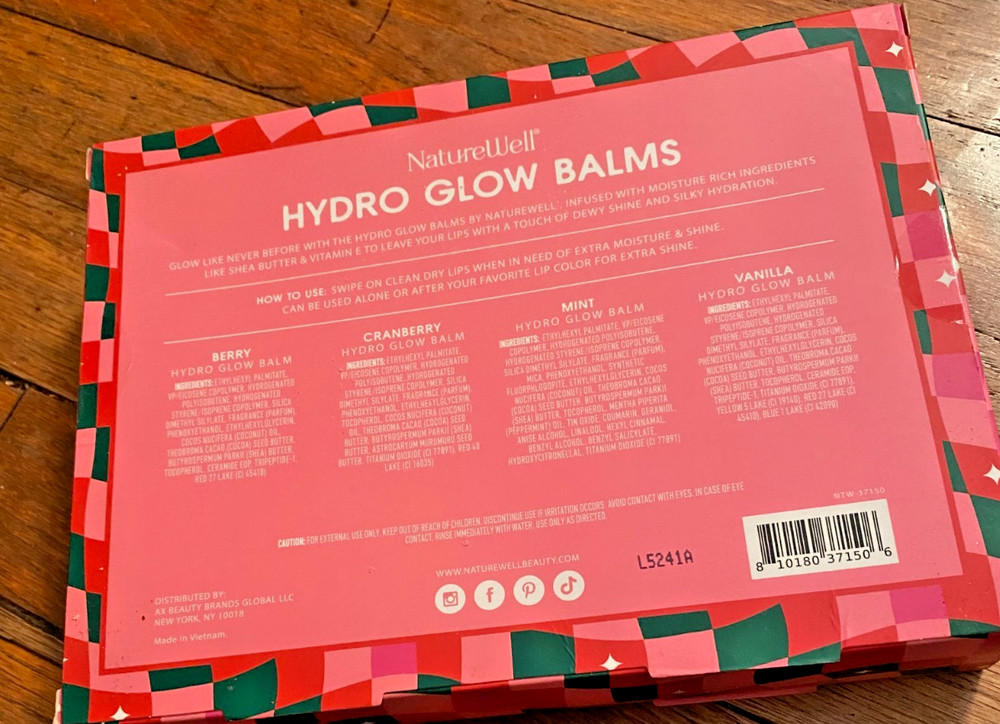 Naturewell Hydro Glow Balms NIB