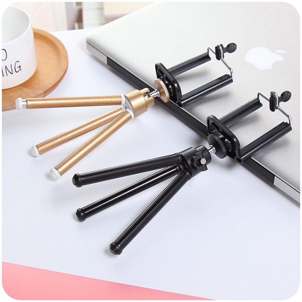 Phone Camera Stand Compact Tripod Tablet Holder Telescopic Support