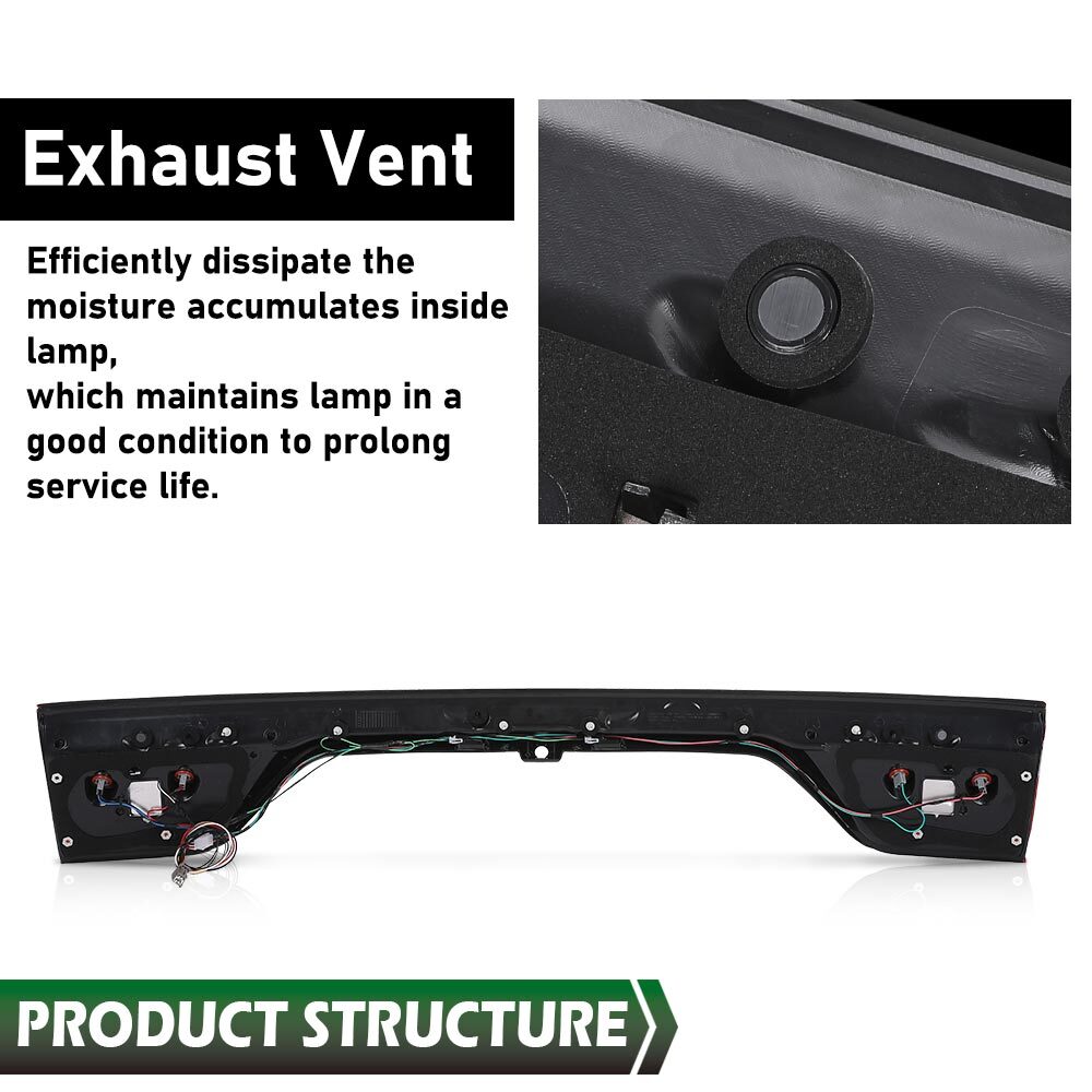 68453659AA Tail Light For 2014-2022 Dodge Durango Liftgate Lamp w/ Camera Hole