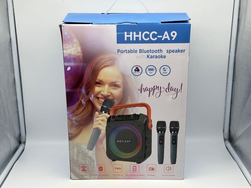 Karaoke Machine with 2 Wireless Microphones,Portable Karaoke Machine