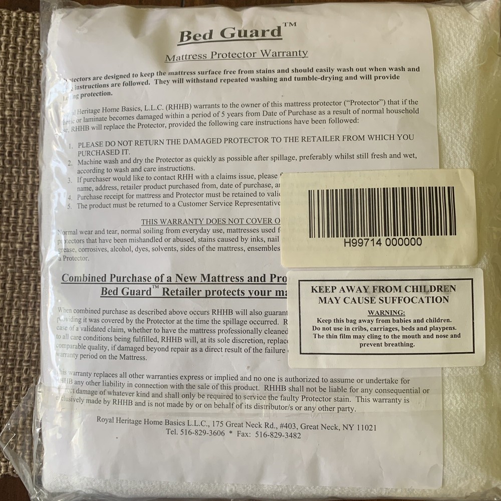 Royal Heritage Mattress Protector Bed-Guard Queen Set