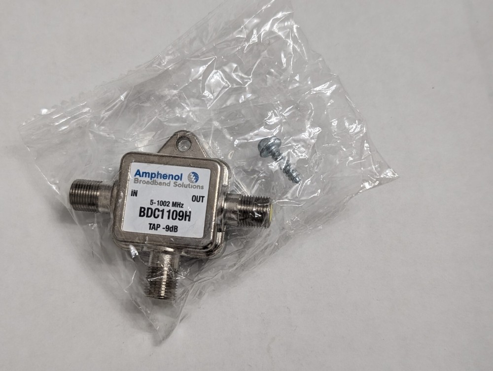 Amphenol Broadband Solutions Directional Coupler DC 1-Output, -09dB BDC1109H DC9
