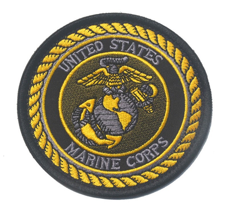 EAGLE GLOBE & ANCHOR UNITED STATES MARINE CORPS TACTICAL HOOK&LOOP PATCH BADGE
