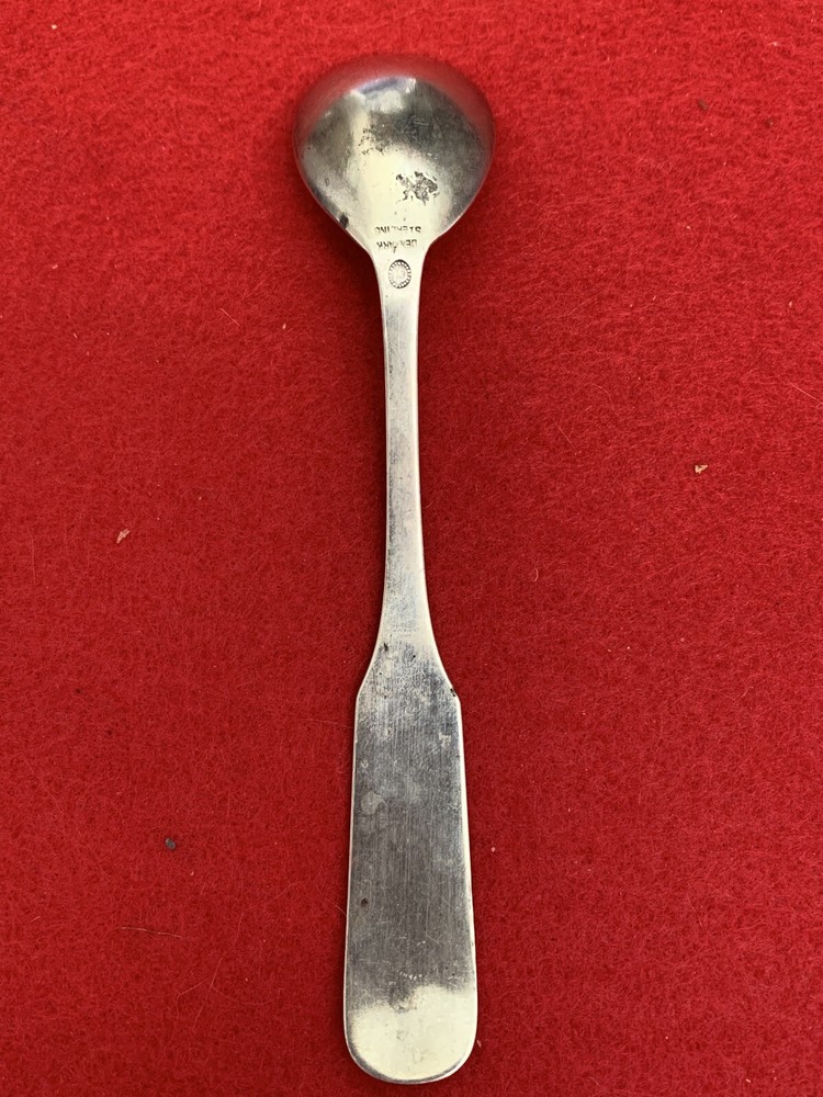 Sterling Silver Georg Jensen Denmark Rope Pattern Egg Preserve Condiment Spoon