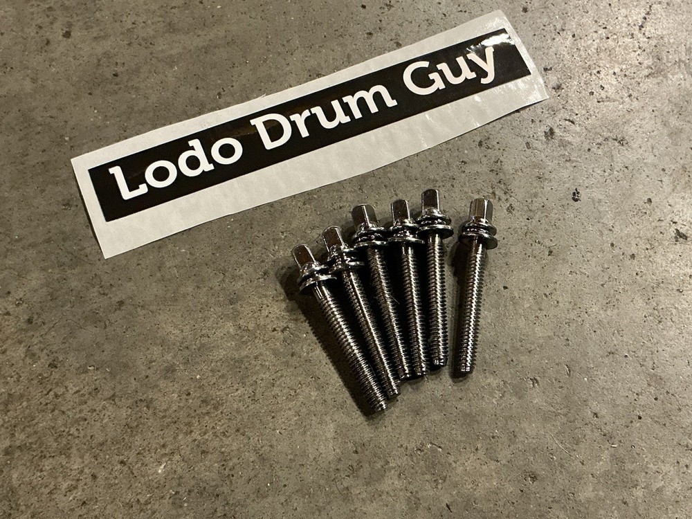 (6) Premier tom drum rods CHROME YOU GET SIX #GB1