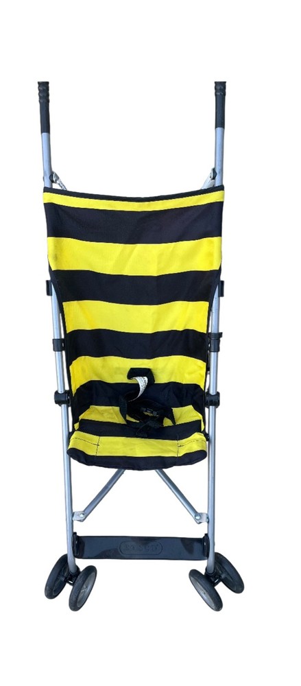 Yellow Black Striped Stroller