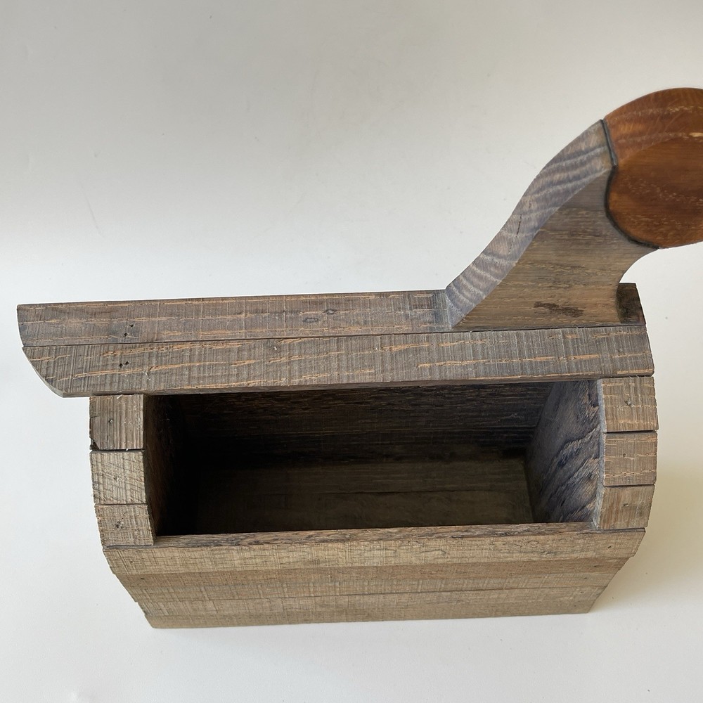 Folk Craft Style Duck Open Box - Table Sit