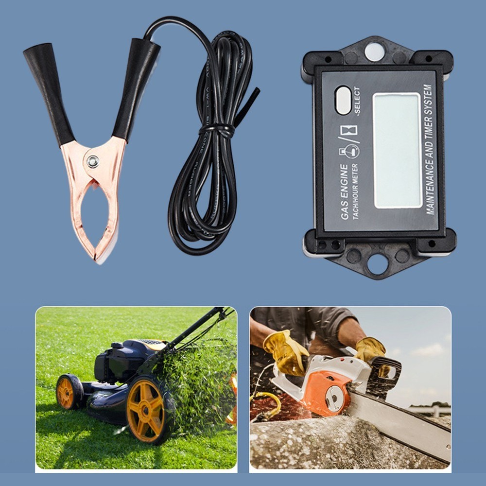 User Friendly Digital Tachometer Hour Meter for Motorcycle Maintenance Tracking