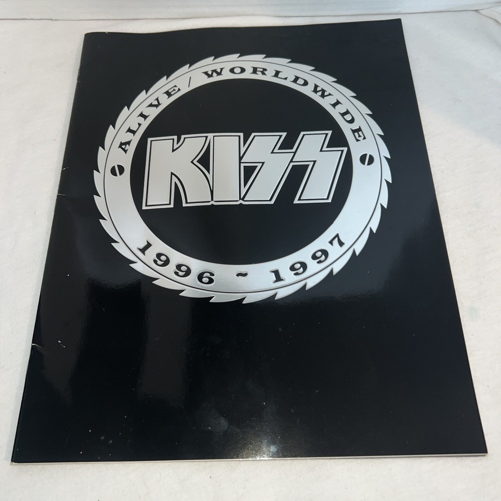 KISS -Alive/Worldwide   1996-97     Black Concert   Program   Tour Booklet