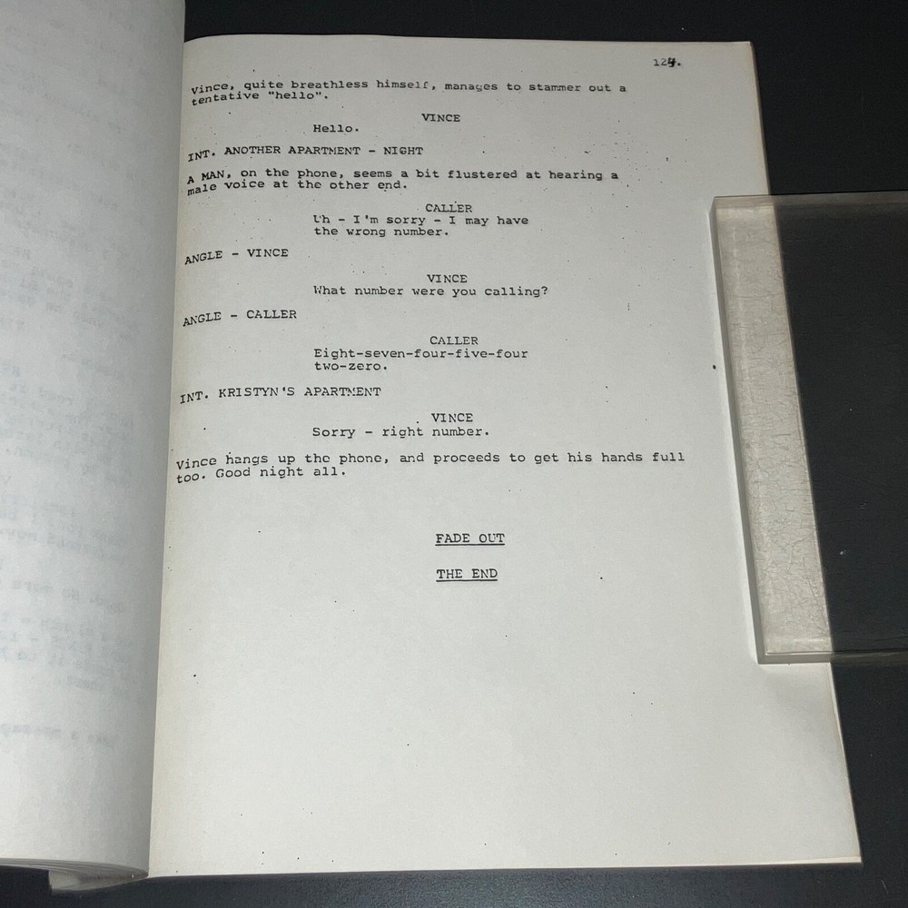 BLIND DATE (1987) 1st Bruce Willis / Stiff Prod. Covers 2nd Draft + COA!