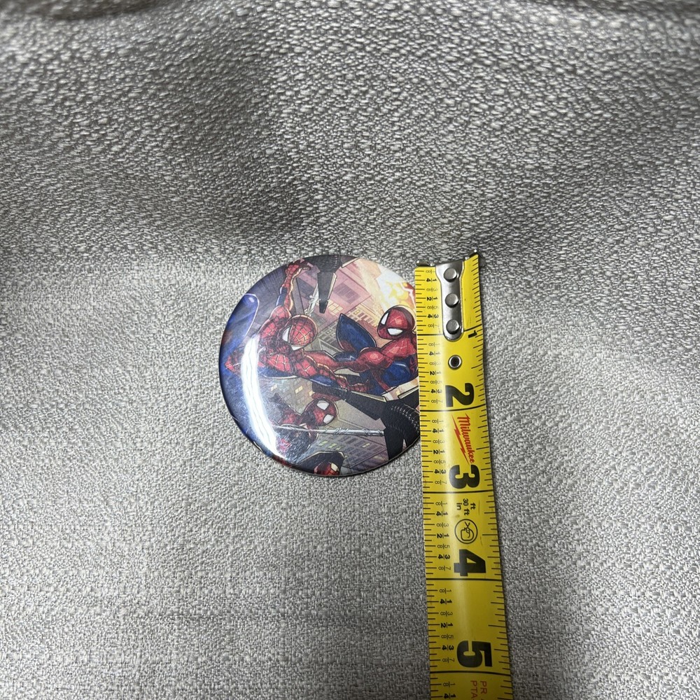 Spider-Man Button Pin Marvel Superhero 3 Inches