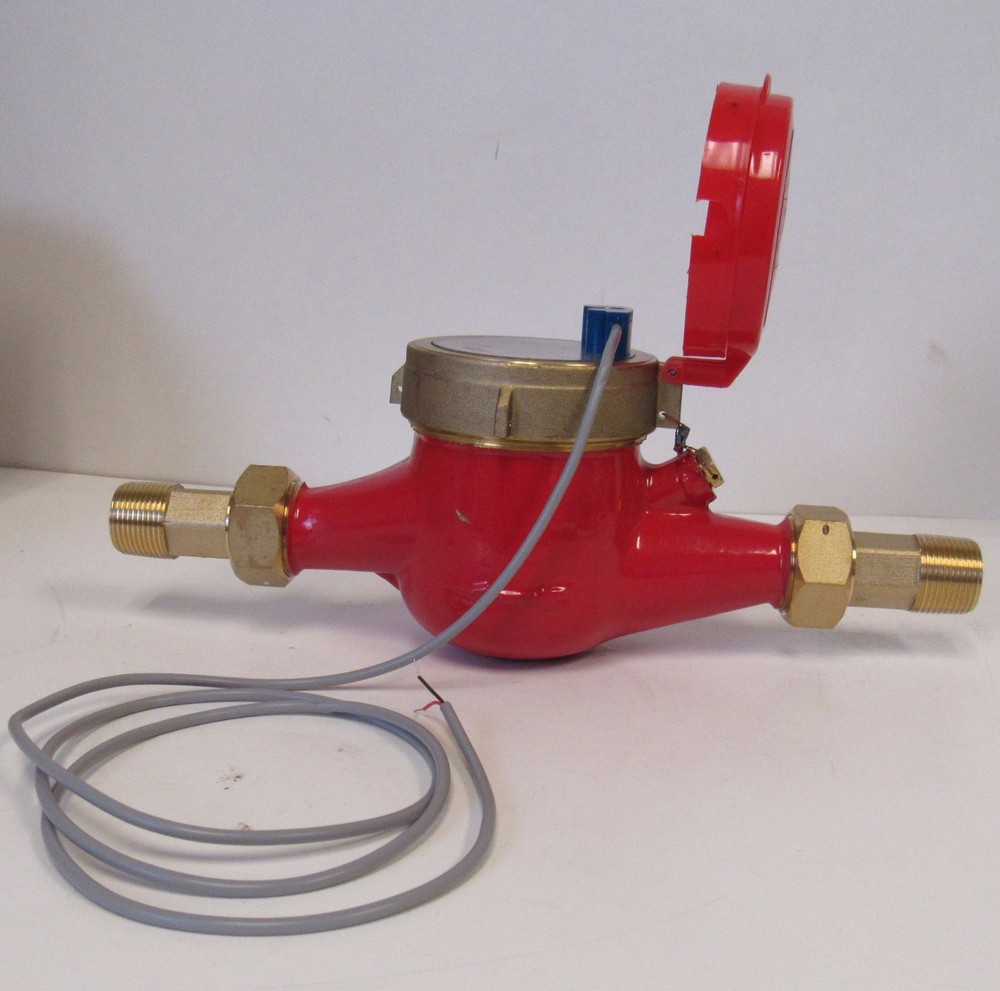 New PRM 3/4" NPT Multi-Jet Hot Water Meter with Pulse Output