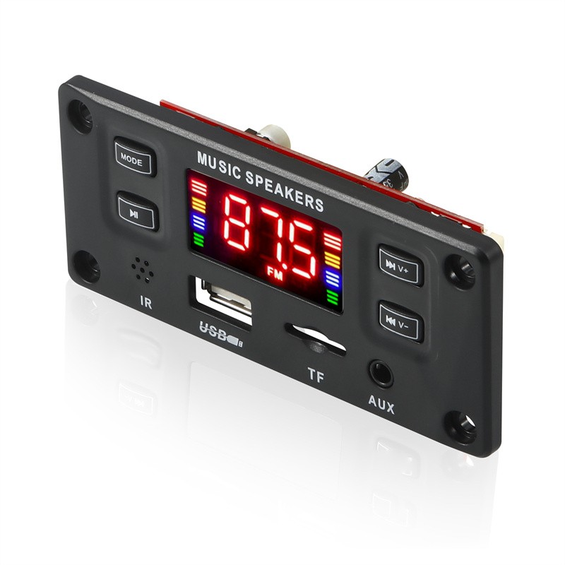 MP3 Player Decoder Board 12V Bluetooth Speaker Support USB TF FM Radio Module