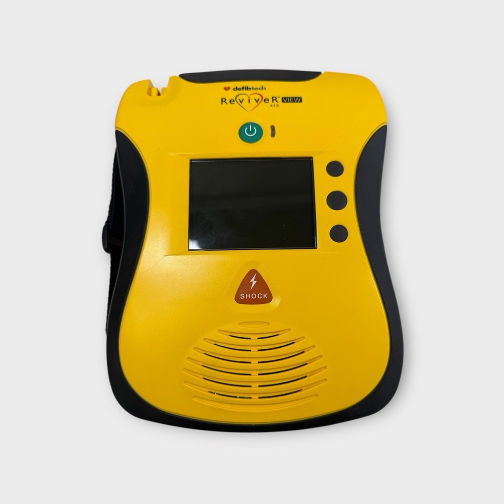 Defibtech REVIVER View AED DDU-A2300EN w/ Pad, Case, & Battery (unit has cracks)