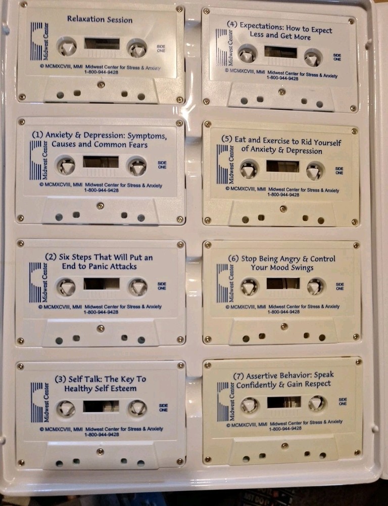 2002 Attacking Anxiety & Depression 16 Cassettes And Booklets Kit