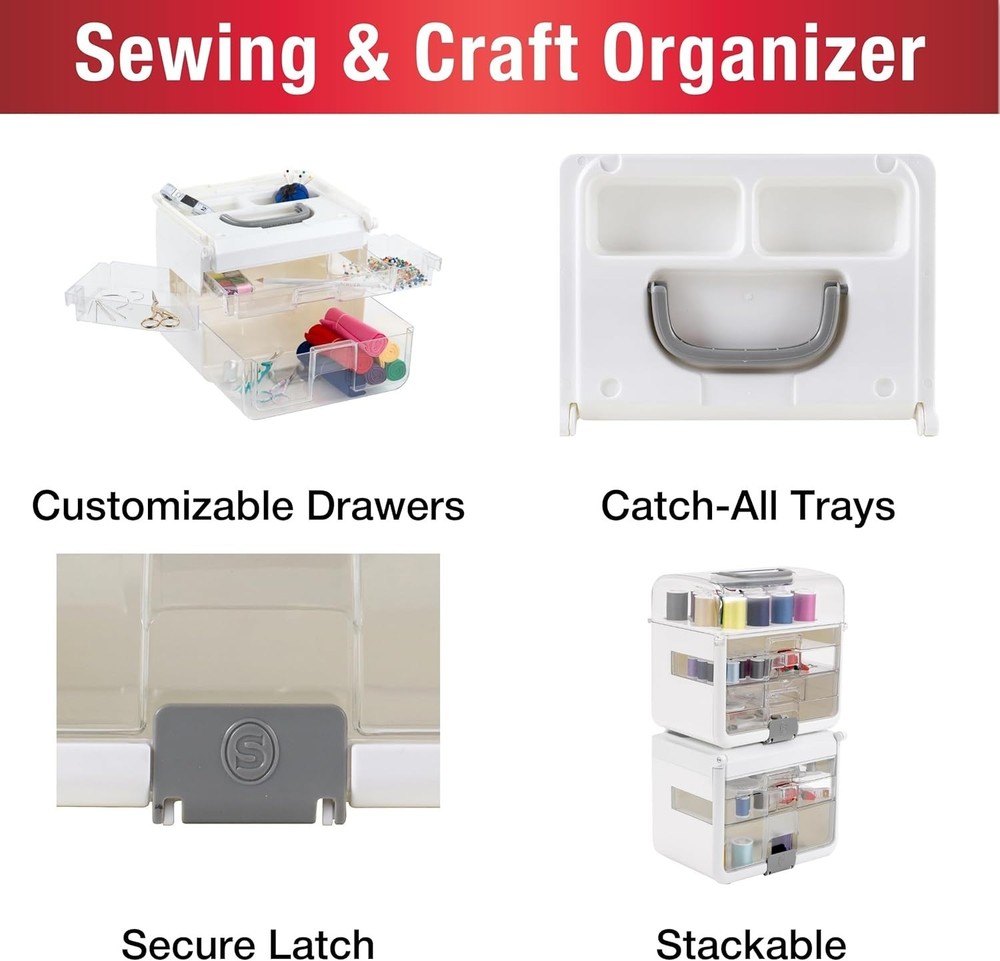 BRAND NEW SINGER SEW IT GOES STACKABLE STORAGE CASE
