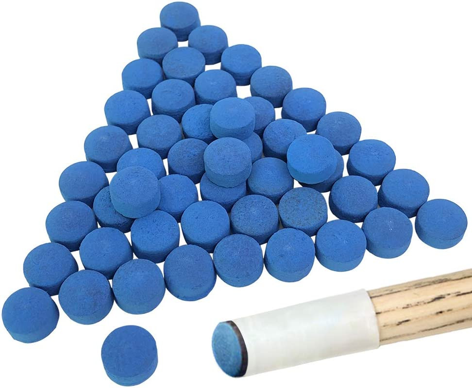 Yucool 50 Pieces Pool Billiard Cue Tips, Pool Cue Tips Replacement Kit and Snook