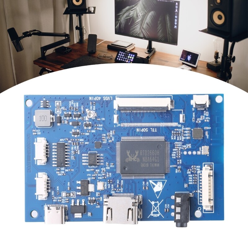 Touchable Panel Board 7" 8" 40pin LCD Screen Driver Board Controller Mainboard