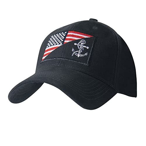Rothco US Navy Anchor Flag Low Profile Cap 10169