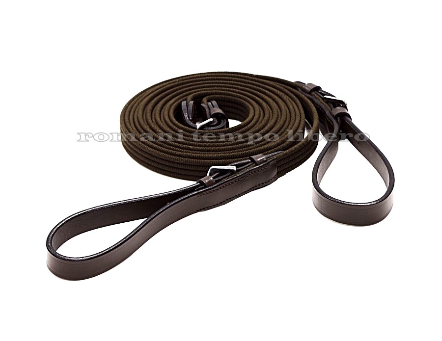 DRAW RETURN REINS TRAINING CANVAS CANVAS CANVAS CANVAS AND LEATHER RETURN NETS