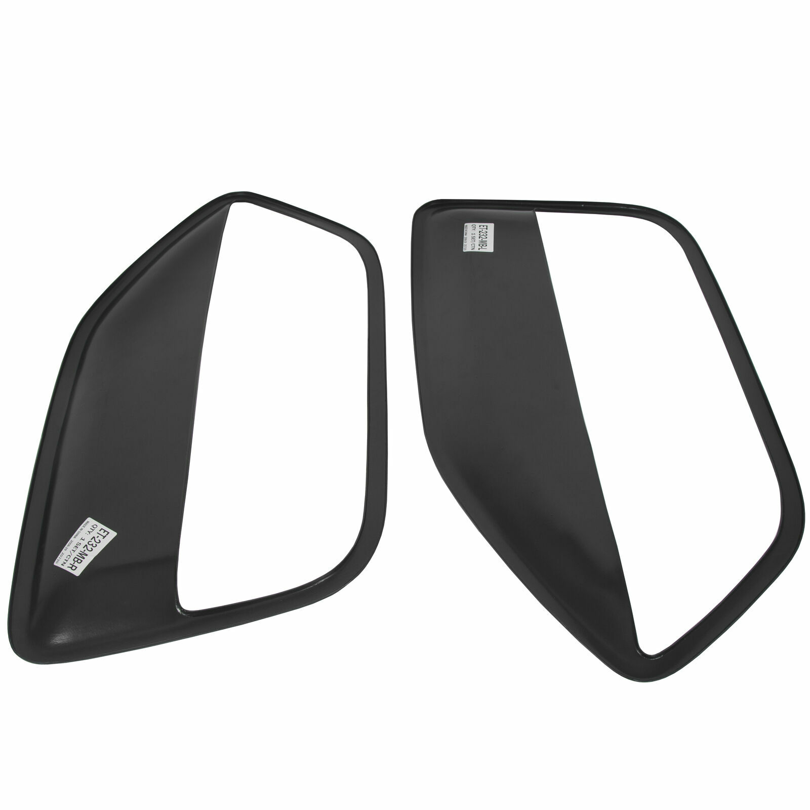 For 2005-2009 Ford Mustang Pair Interior Door Panel Insert Hard Cover Black