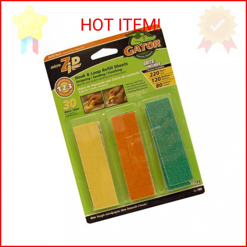 Micro Zip Sander Refill, 3.5x1 - Sanding Sheets for Precision Work