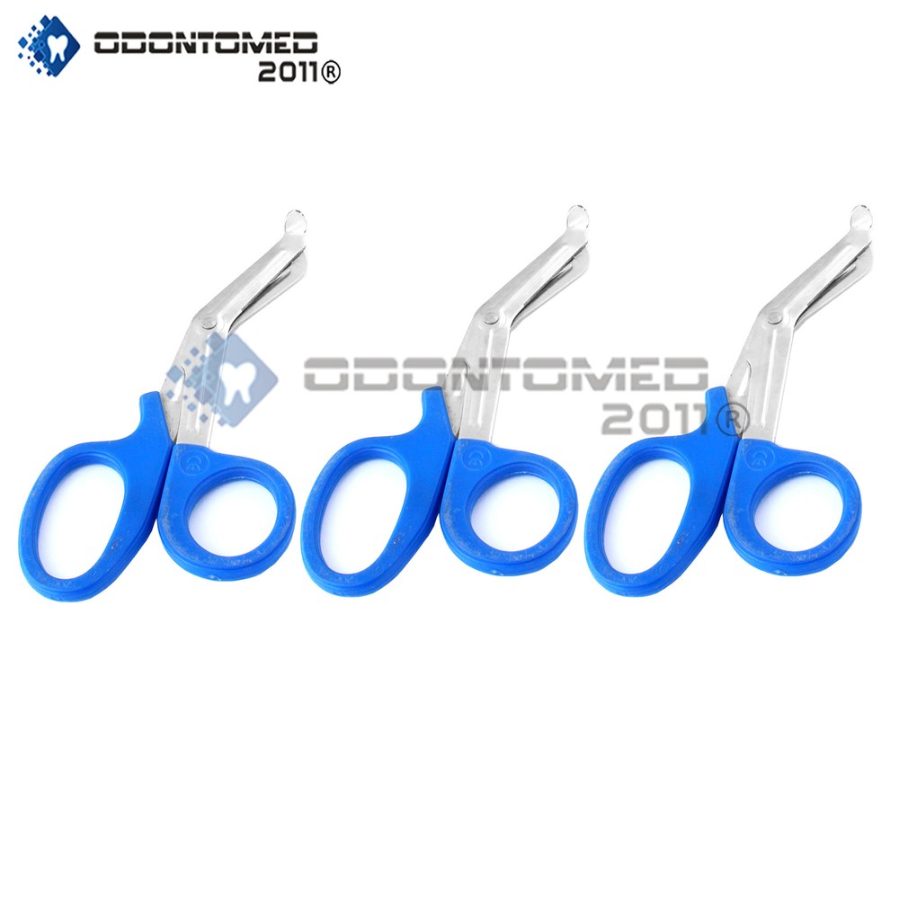 3 Emt Utility Scissors Shears 7.25" Blue Colored