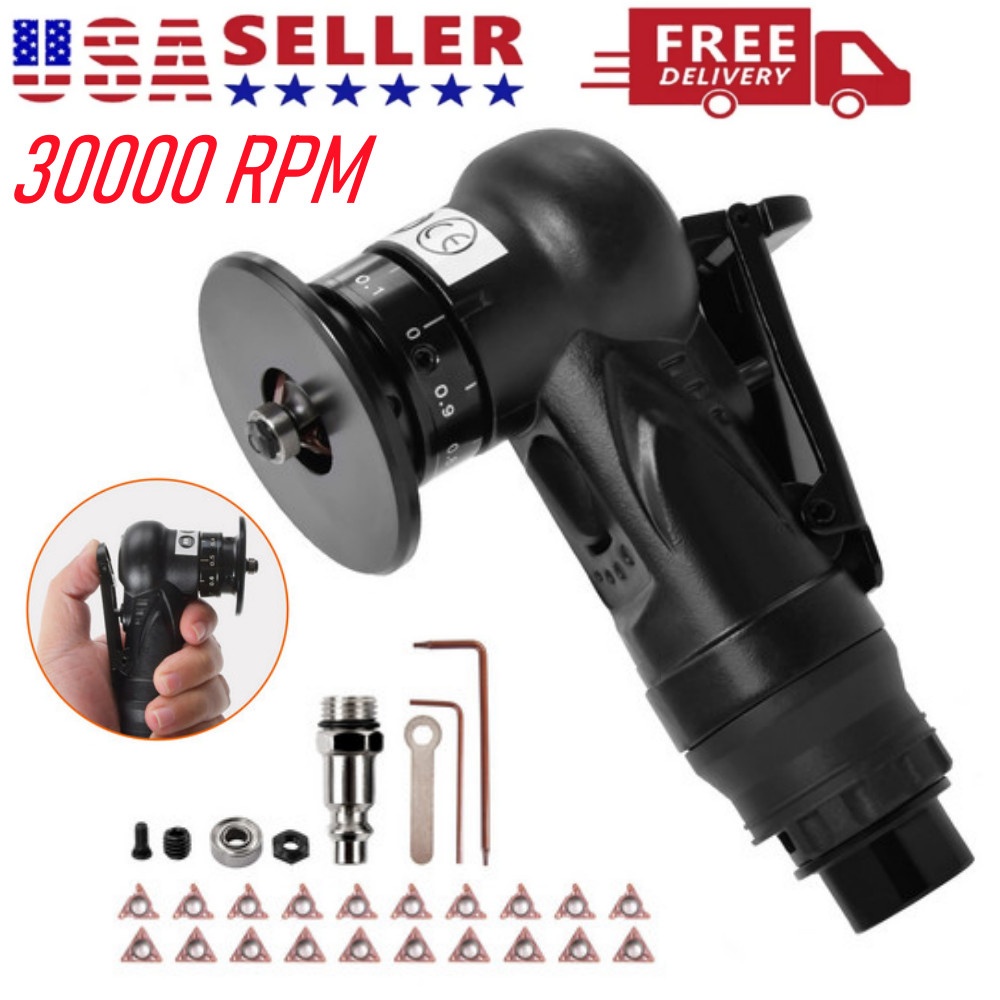 Pneumatic Chamfering Machine Metal Trimming Air Chamfer Beveling Tool + Insert