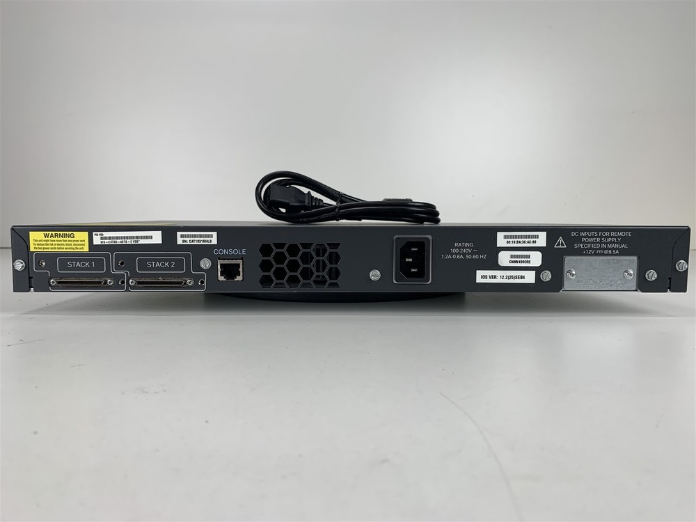 Cisco Catalyst (WS-C3750-48TS-E) 48-Port Rack Mountable Switch Managed Stackable