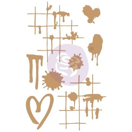 Re-Design with Prima DECORATIVE CHIPBOARD -INK SPLATTERS