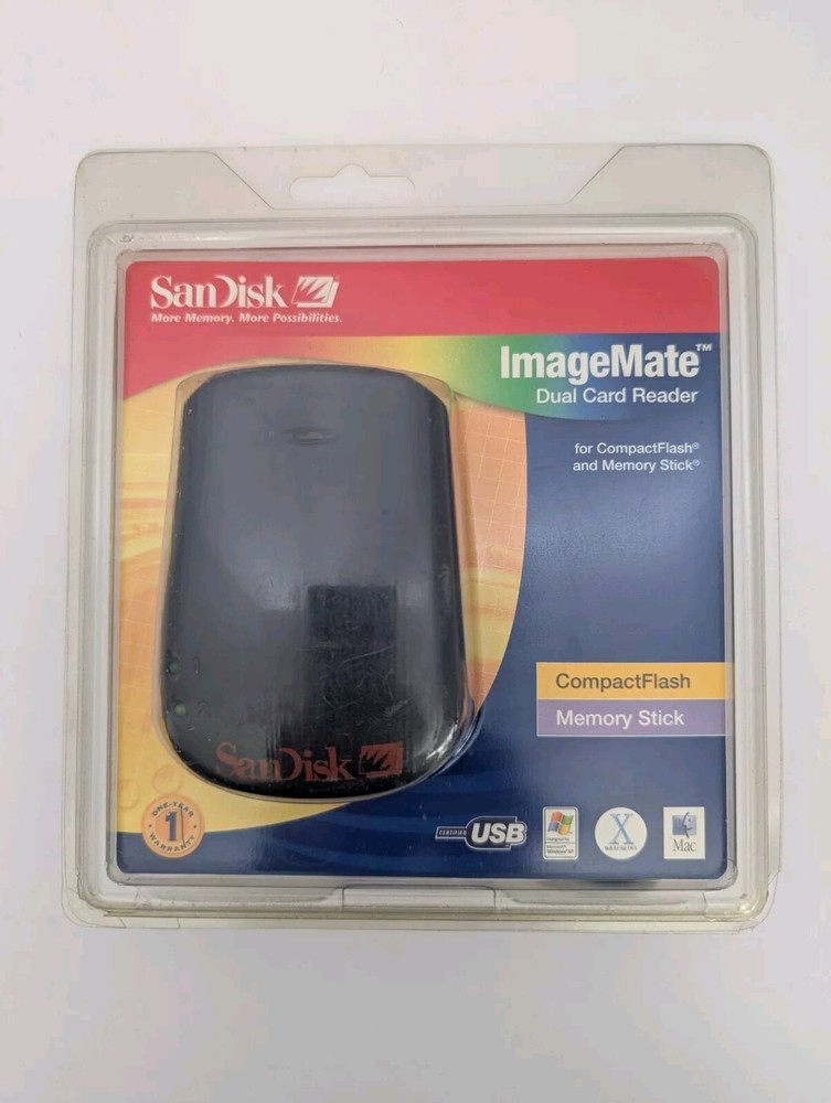 SanDisk Dual Card Reader ImageMate Compact Flash and Memory Stick NEW SEALED