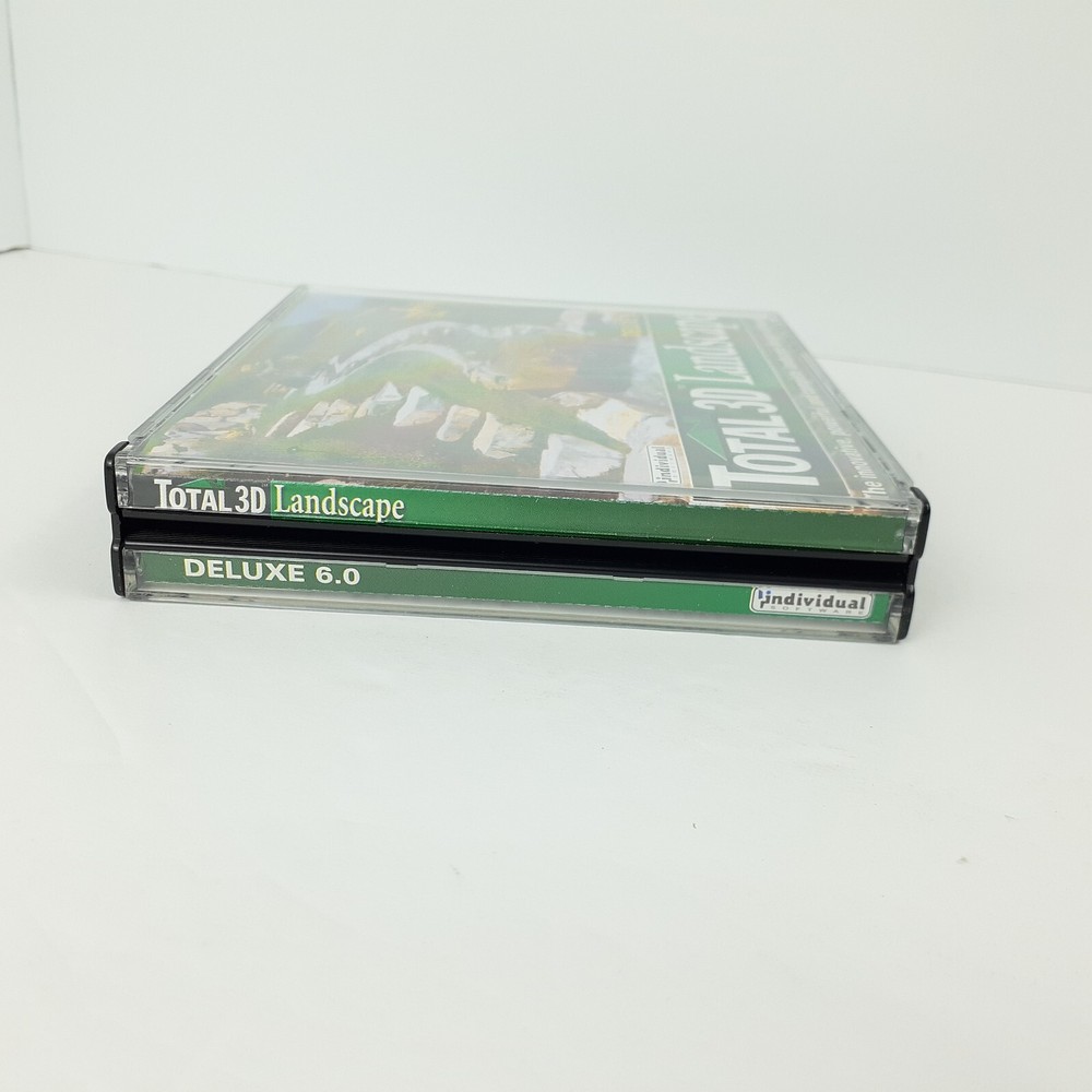 Total 3D Landscape Deluxe 6.0 software PC CD 3-Disc Set Guide 2003 Win XP/98