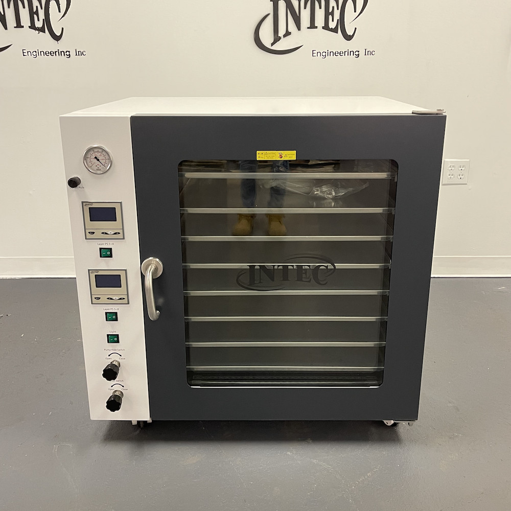 7.8 CF Vacuum Drying Oven - Five Sided Heat - Eight Individually Heated Shelves