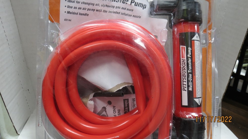 PITTSBURGH 63144 MULTI-USE TRANSFER PUMP