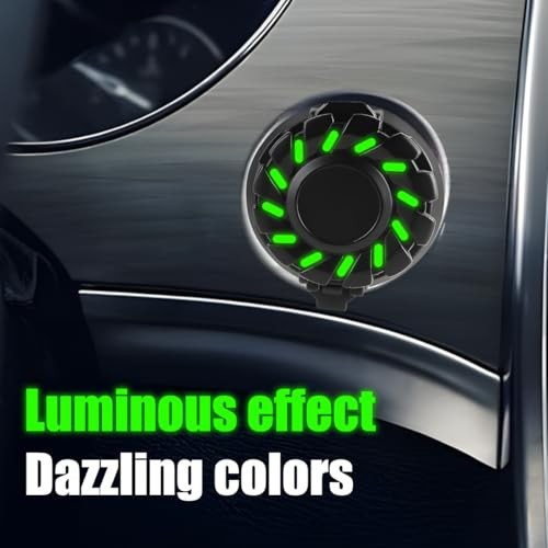 Car Push Start Button Cover, Luminous Vehicle Engine Start Stop Button Black
